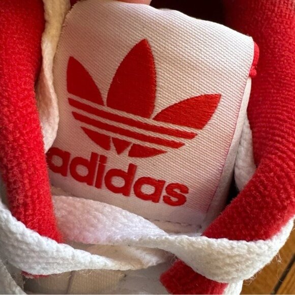 adidas Originals Rivalry Low Leather Sneaker Unisex Red White Size Youth 5.5 - Picture 6 of 12